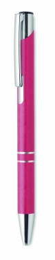 Logo trade promotional gifts image of: Wheat Straw/ABS push type pen