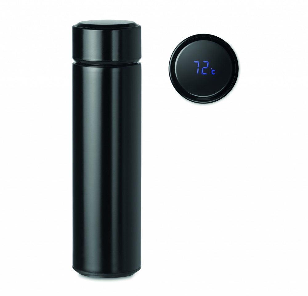 Logo trade promotional item photo of: Bottle with touch thermometer