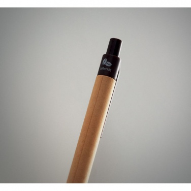 Logotrade promotional giveaways photo of: Push ball pen coffee husk/ABS