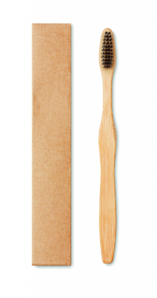 Logotrade promotional merchandise picture of: Bamboo toothbrush in Kraft box
