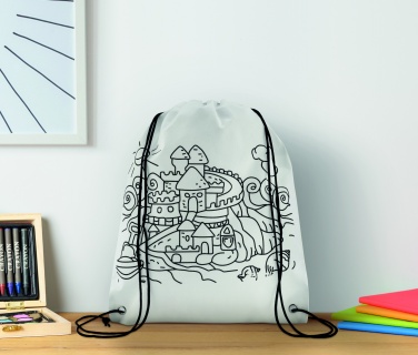 Logotrade promotional giveaway picture of: Non woven kids bag with pens