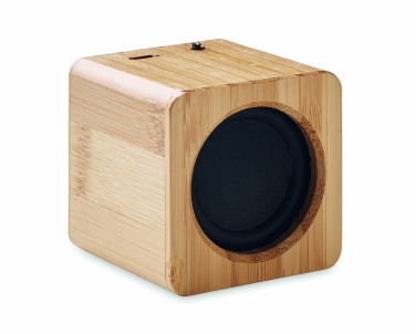 Logotrade business gift image of: Bamboo wireless speaker