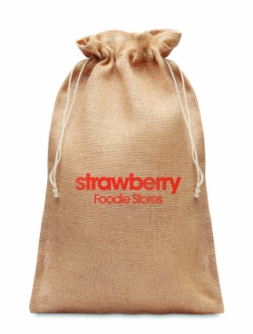 Logo trade promotional product photo of: Large jute gift bag 30x47 cm