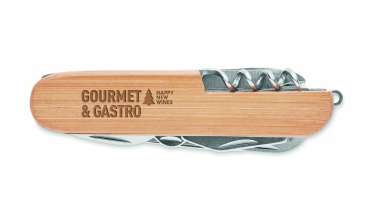 Logotrade corporate gift picture of: Multi tool pocket knife bamboo