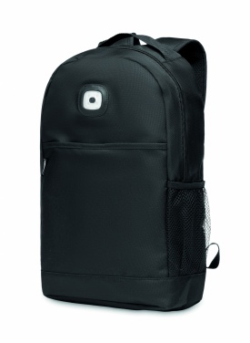 Logotrade promotional item picture of: Backpack in RPET & COB light