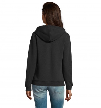 Logotrade promotional gift picture of: SPIKE WOMEN ZIP HOOD SWEAT