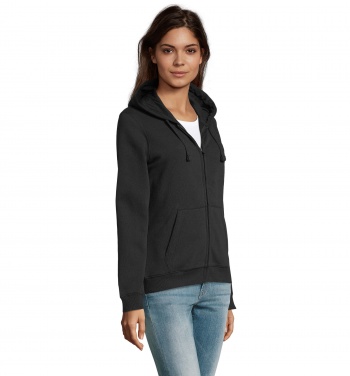 Logo trade advertising products image of: SPIKE WOMEN ZIP HOOD SWEAT
