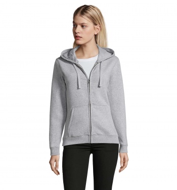 Logotrade corporate gift image of: SPIKE WOMEN ZIP HOOD SWEAT