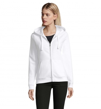 Logo trade business gifts image of: SPIKE WOMEN ZIP HOOD SWEAT
