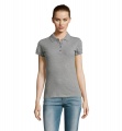 PASSION WOMEN POLO 170g, Grey Melange 2