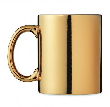 Logo trade advertising products image of: Ceramic mug metallic 300 ml