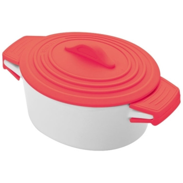 Logotrade promotional merchandise image of: Porcelain pot with silicone lid DELHI