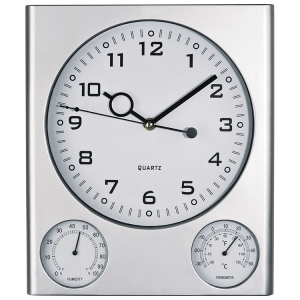 Logo trade promotional products picture of: Plastic wall clock DEN HAAG