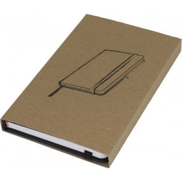 Logo trade business gifts image of: A6 note book LUBECK