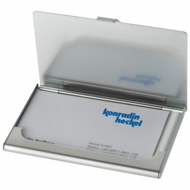 Logotrade corporate gift picture of: Metal business card holder CORNWALL