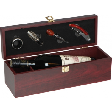 Logo trade business gifts image of: Wine box JESOLO