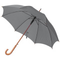 Wooden automatic umbrella NANCY, grey