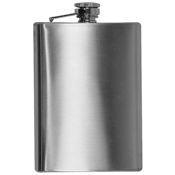 Logo trade promotional products image of: Stainless steel hip flask KANSAS CITY 237 ml