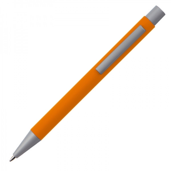 Logo trade promotional products picture of: Metal ballpen soft touch ABU DHABI