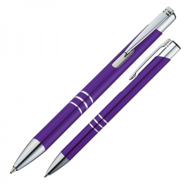 Logo trade promotional product photo of: Metal ballpen ASCOT