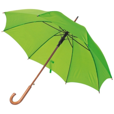 Logo trade promotional items picture of: Wooden automatic umbrella NANCY