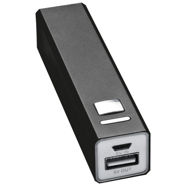 Logotrade promotional product picture of: Metal power bank PORT HOPE 2200mAh