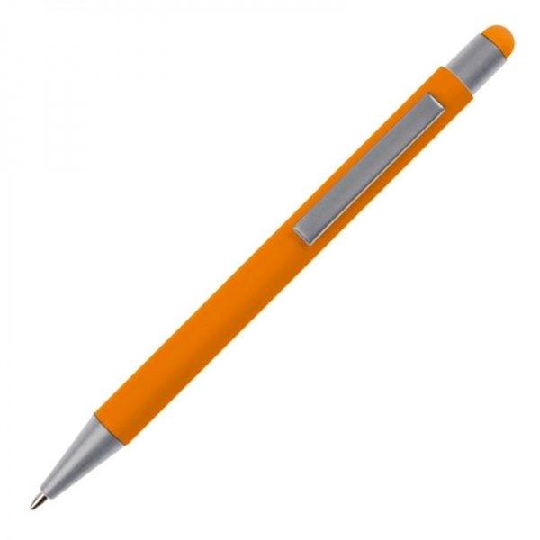 Logo trade corporate gifts picture of: Metal ballpen touch pen soft touch SALT LAKE CITY