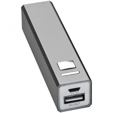 Logotrade promotional merchandise picture of: Metal power bank PORT HOPE 2200mAh