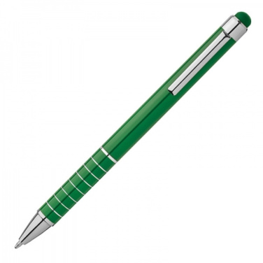 Logotrade promotional merchandise image of: Metal ballpen with touch pen LUEBO