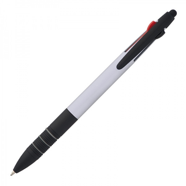 Logo trade promotional giveaway photo of: Plastic ballpen 3in1 BOGOTA
