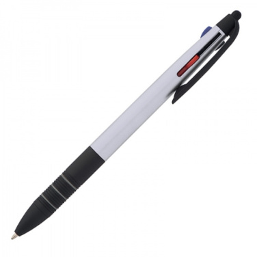 Logo trade promotional merchandise image of: Plastic ballpen 3in1 BOGOTA