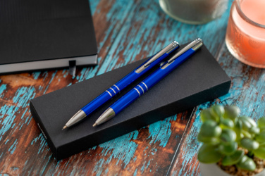 Logotrade promotional products photo of: Metal writing set CLAREMONT