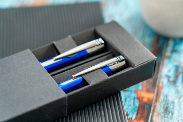 Logotrade promotional merchandise photo of: Metal writing set CLAREMONT