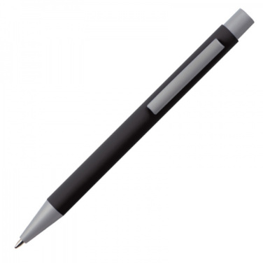 Logotrade promotional product picture of: Metal ballpen soft touch ABU DHABI