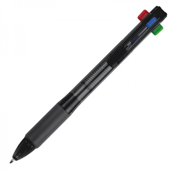 Logo trade promotional merchandise picture of: Plastic ballpen 4in1 NEAPEL