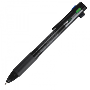 Logo trade business gift photo of: Plastic ballpen 4in1 NEAPEL