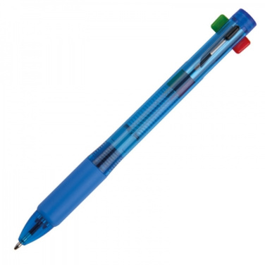 Logo trade promotional products image of: Plastic ballpen 4in1 NEAPEL