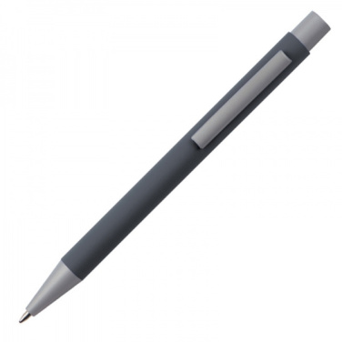 Logo trade promotional items picture of: Metal ballpen soft touch ABU DHABI