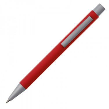 Logo trade promotional merchandise photo of: Metal ballpen soft touch ABU DHABI