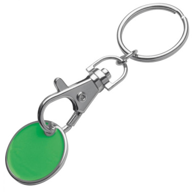 Logo trade promotional giveaways image of: Keyring with shopping coin ARRAS