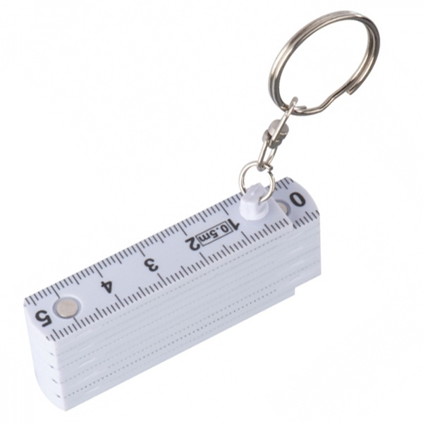 Logo trade promotional items picture of: Keyring with 0,5m ruler