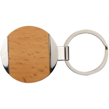 Logo trade promotional products image of: Wooden keyring LANGHAUS