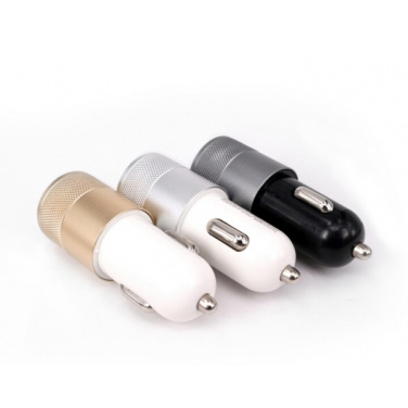 Logo trade advertising products image of: Metal car charger