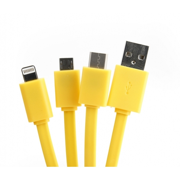 Logo trade business gift photo of: Personalized charging cable 3in1