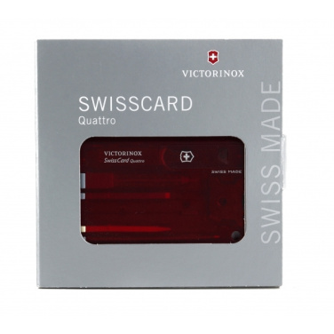 Logo trade promotional gifts picture of: SwissCard Quattro Victorinox