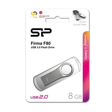 Logo trade business gifts image of: Pendrive silicon power F80 2.0