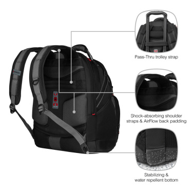 Logo trade corporate gifts picture of: Backpack Wenger Synergy 16''