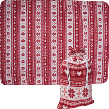 Logo trade business gift photo of: Christmassy blanket DEBRECEN