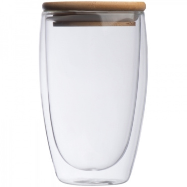 Logo trade business gifts image of: Double-walled glass ZAKOPANE 500 ml