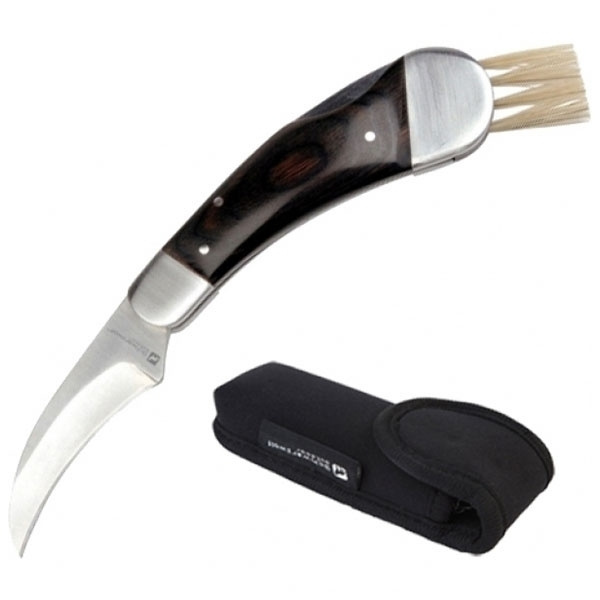 Logo trade promotional merchandise image of: Mushroom knife PILZ Schwarzwolf